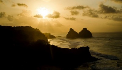 Pôr-do-sol em Fernando de Noronha