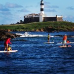 Stand Up Paddle no Porto da Barra, em Salvador