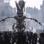 Cena do filme 007 Spectre no México