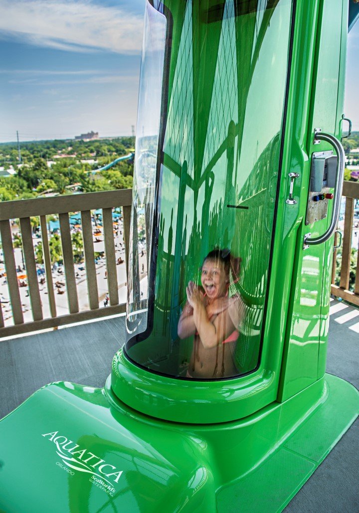 Ihu's  Breakaway Falls Drop at Aquatica Orlando