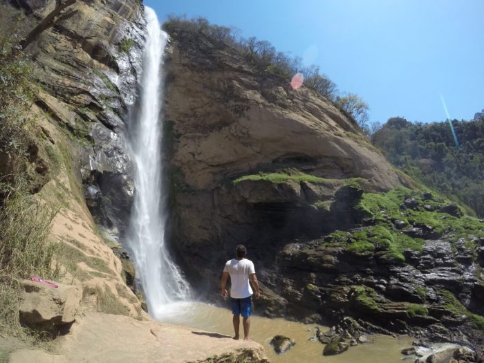 Vista de cima para a Cascata Conde d'Eu, em Sumidouro RJ