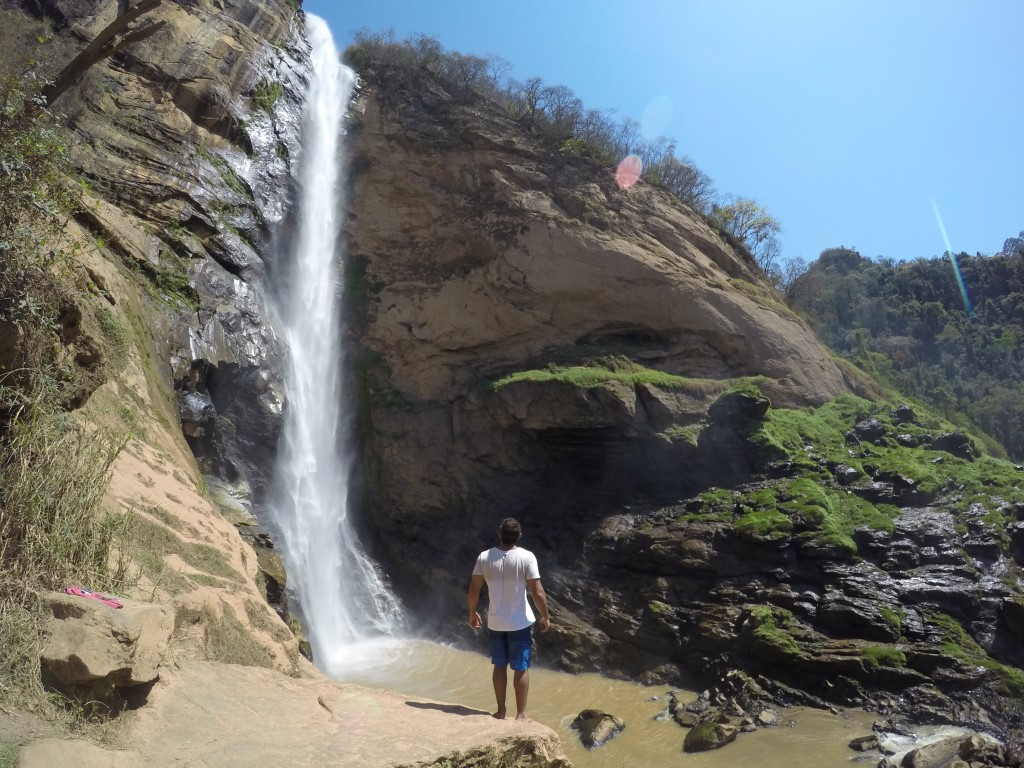 Vista de cima para a Cascata Conde d'Eu, em Sumidouro RJ