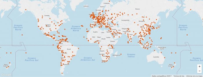 Priority Pass - Mapa das Salas VIP em Aeroportos do mundo
