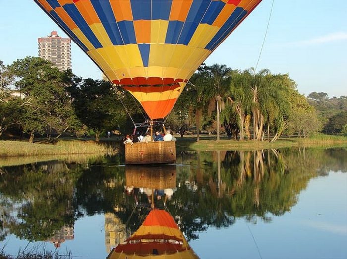 Passeios de balão em Piracicaba, Brasil
