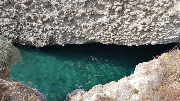 Praia de Papafragas: só conseguimos ver assim de cima